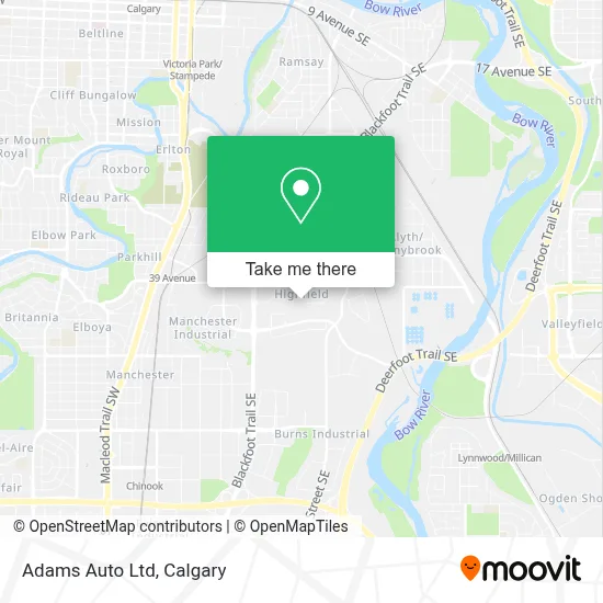 Adams Auto Ltd map