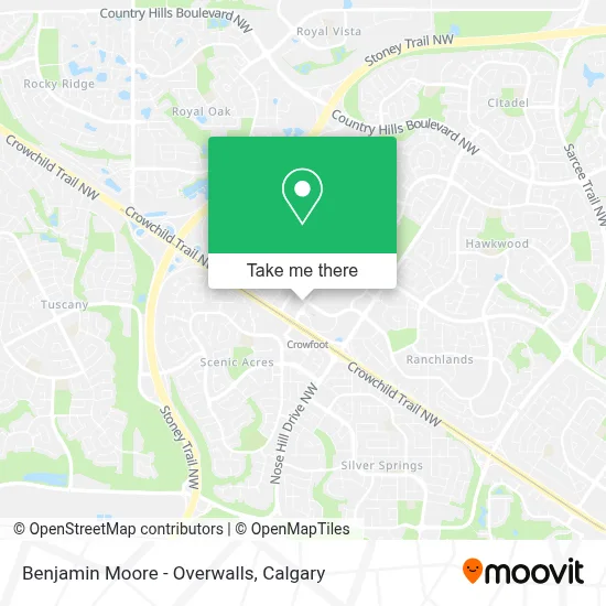 Benjamin Moore - Overwalls map