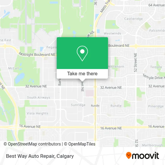 Best Way Auto Repair map