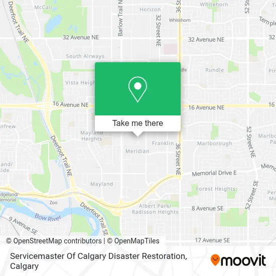 Servicemaster Of Calgary Disaster Restoration map
