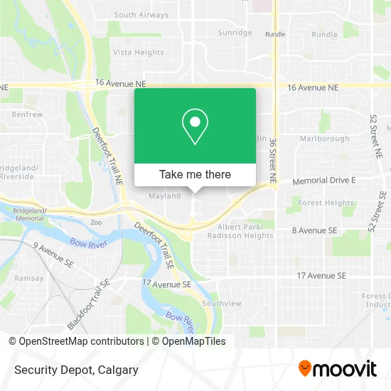 Security Depot map