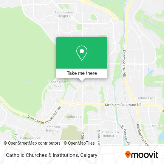 Catholic Churches & Institutions map