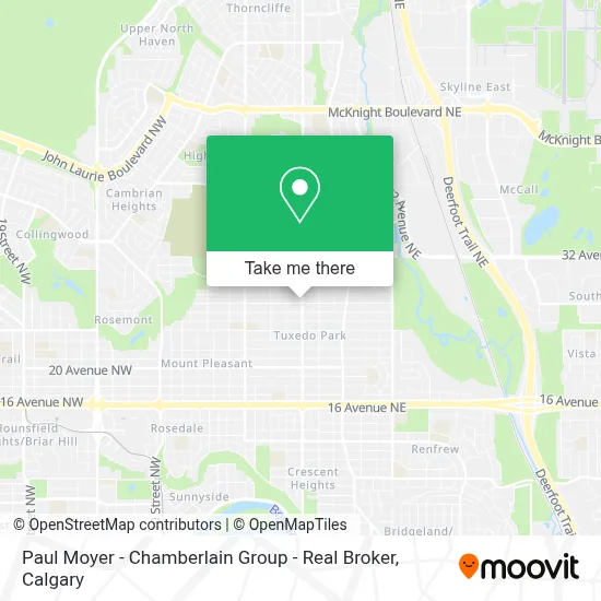 Paul Moyer - Chamberlain Group - Real Broker map