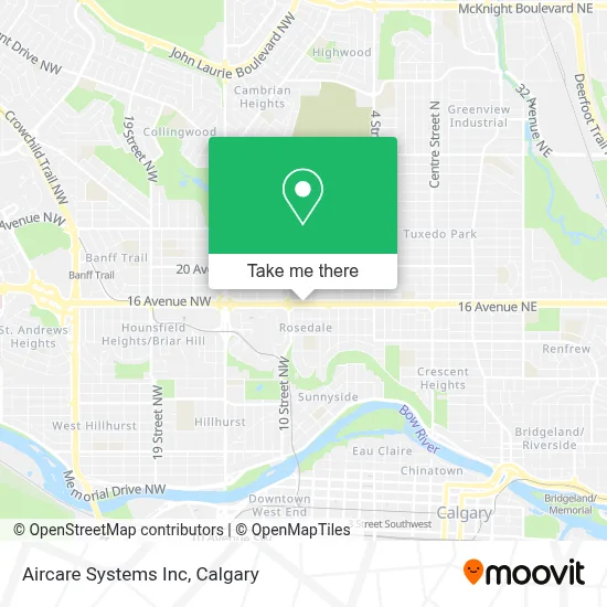 Aircare Systems Inc map