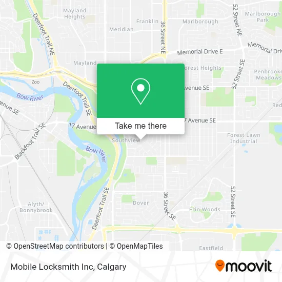 Mobile Locksmith Inc map