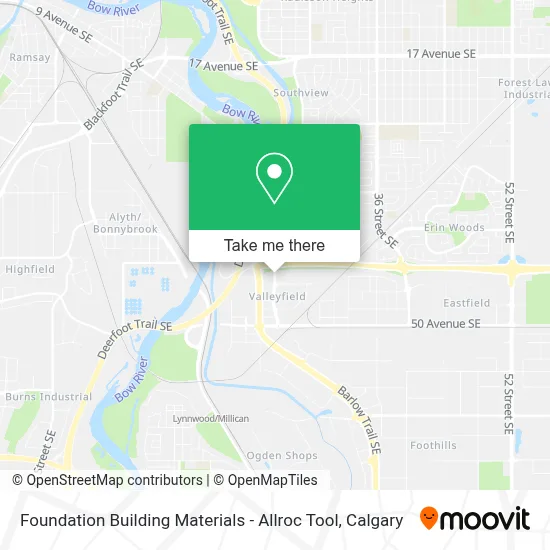 Foundation Building Materials - Allroc Tool map