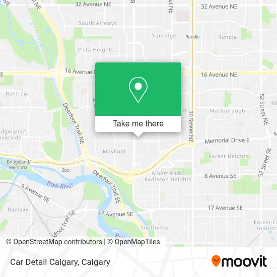 Car Detail Calgary map