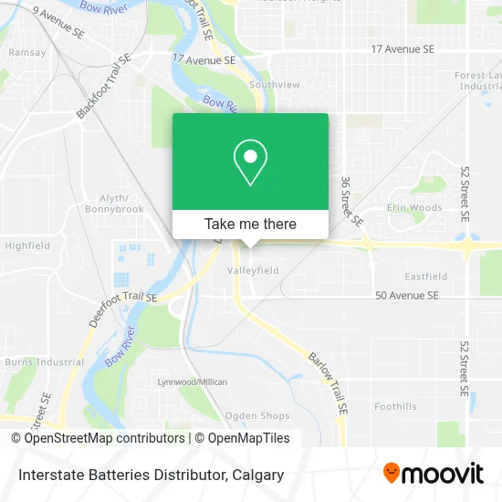 Interstate Batteries Distributor map