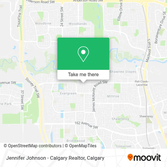 Jennifer Johnson - Calgary Realtor map