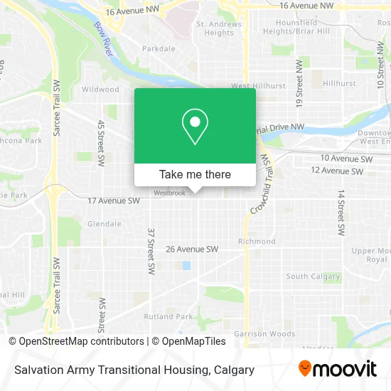 Salvation Army Transitional Housing map