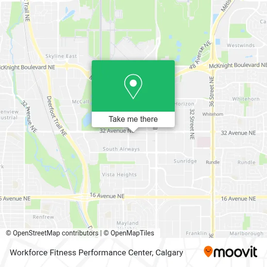 Workforce Fitness Performance Center map