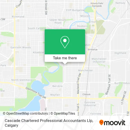 Cascade Chartered Professional Accountants Llp map
