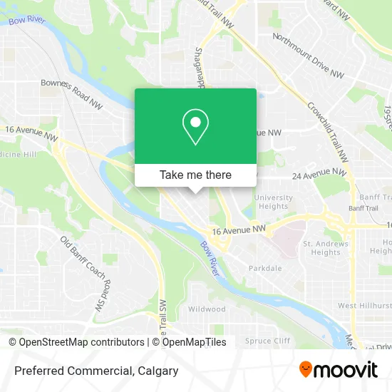 Preferred Commercial map