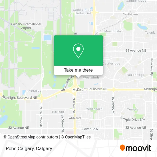 Pchs Calgary map