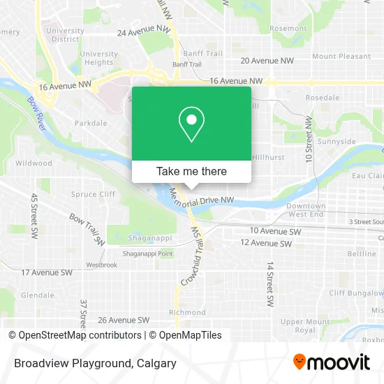 Broadview Playground map