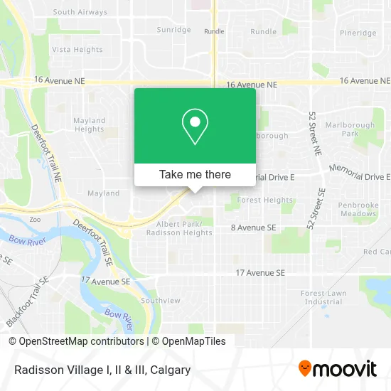 Radisson Village I, II & III map