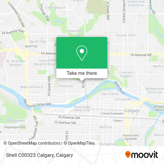 Shell C00323 Calgary map