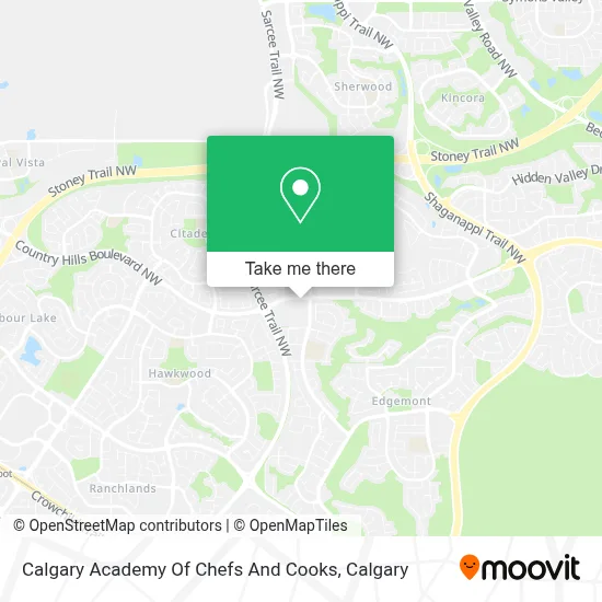 Calgary Academy Of Chefs And Cooks map