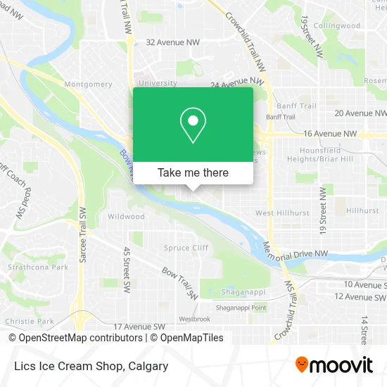 Lics Ice Cream Shop map