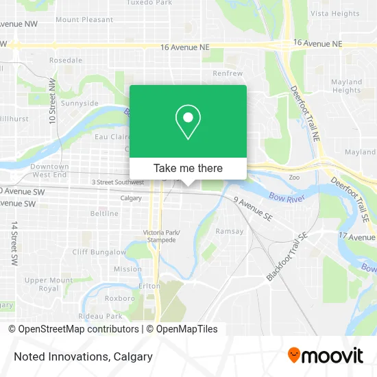 Noted Innovations map
