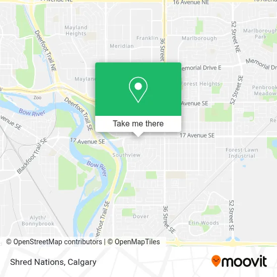 Shred Nations map
