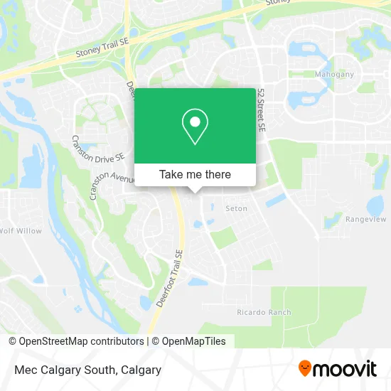 Mec Calgary South map