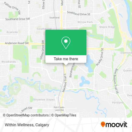 Within Wellness map