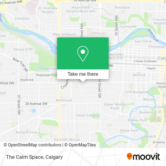The Calm Space map
