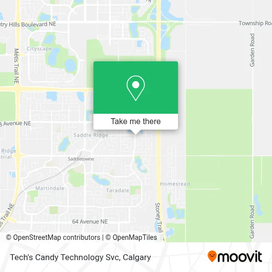 Tech's Candy Technology Svc map