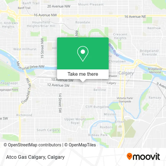 Atco Gas Calgary map