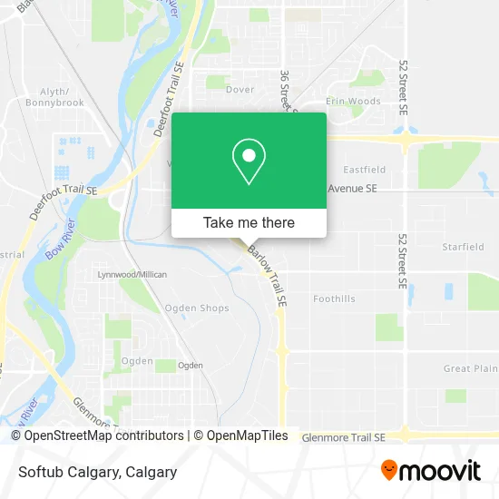 Softub Calgary map