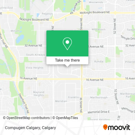 Compugen Calgary map