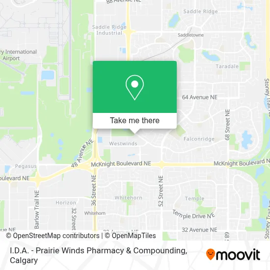 I.D.A. - Prairie Winds Pharmacy & Compounding map