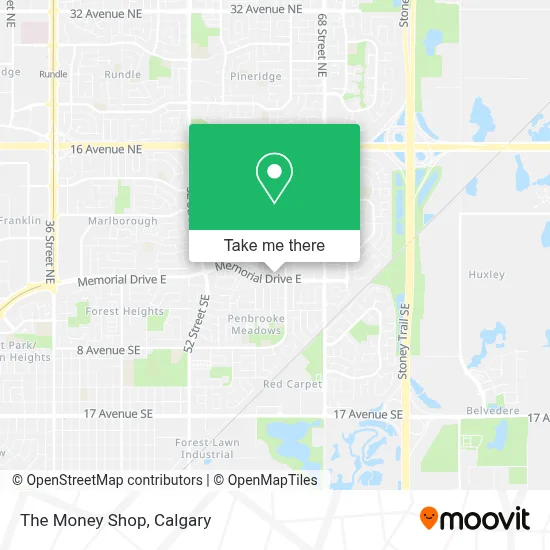 The Money Shop map