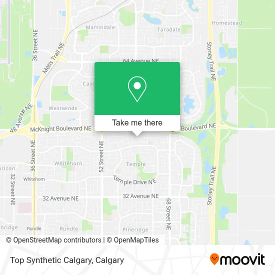 Top Synthetic Calgary map