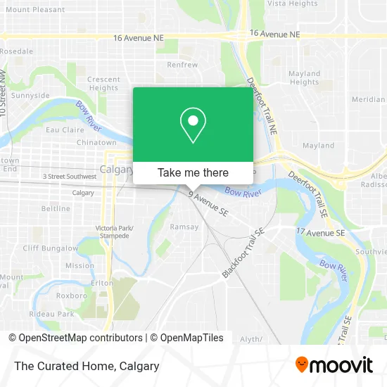 The Curated Home map