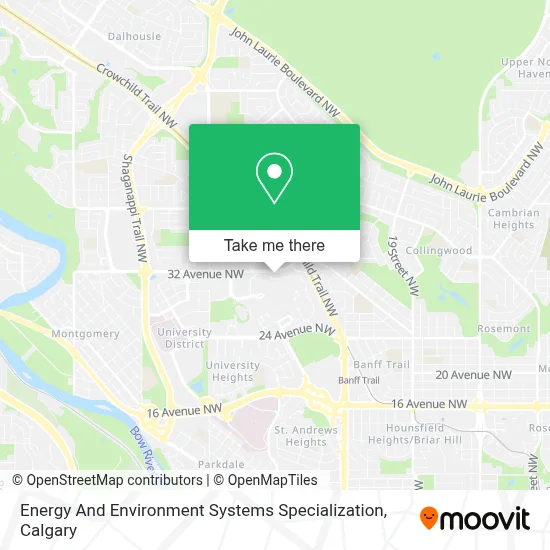 Energy And Environment Systems Specialization map