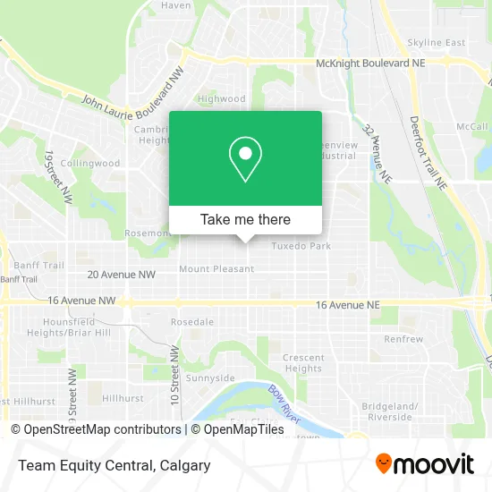 Team Equity Central map