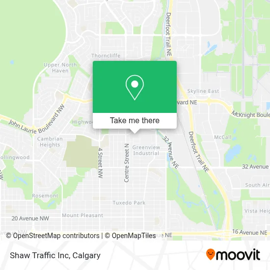 Shaw Traffic Inc map