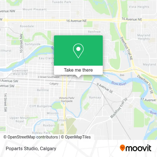 Poparts Studio map