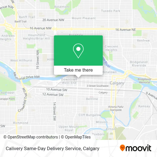 Calivery Same-Day Delivery Service map