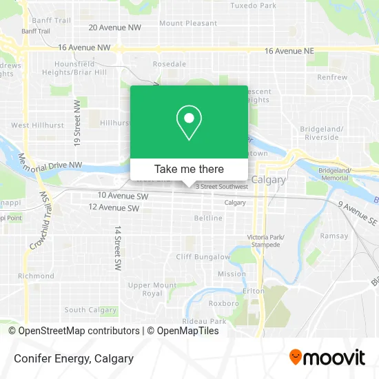 Conifer Energy map