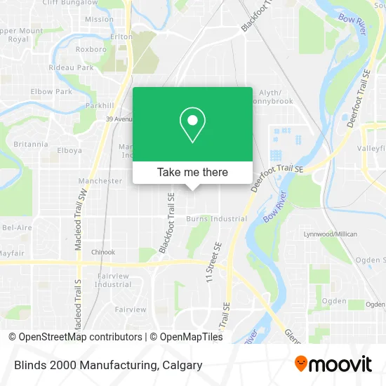 Blinds 2000 Manufacturing map