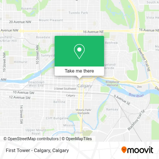 First Tower - Calgary map