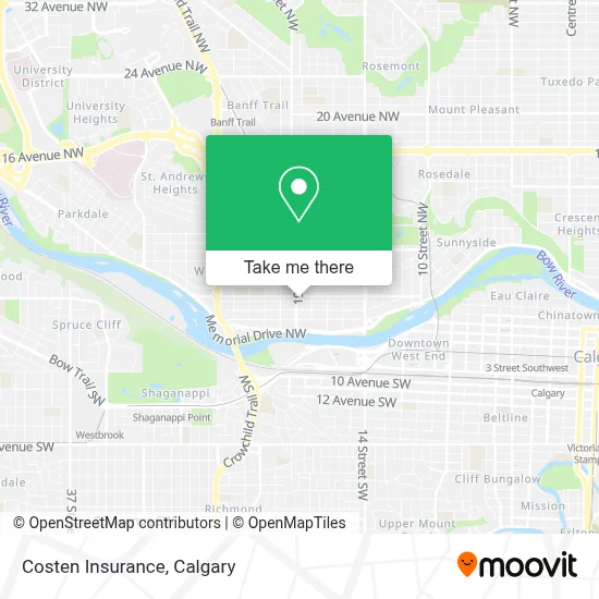 Costen Insurance map