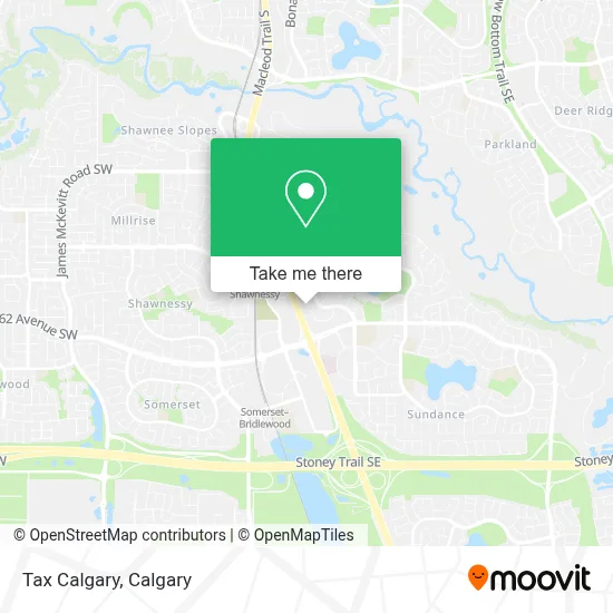 Tax Calgary map