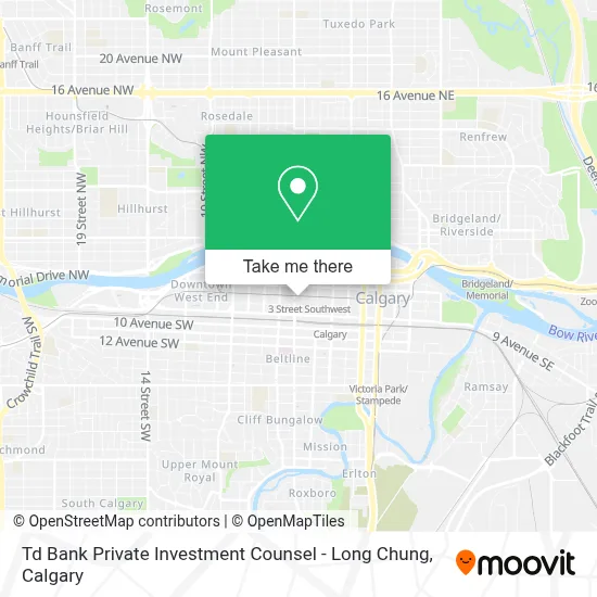 Td Bank Private Investment Counsel - Long Chung map