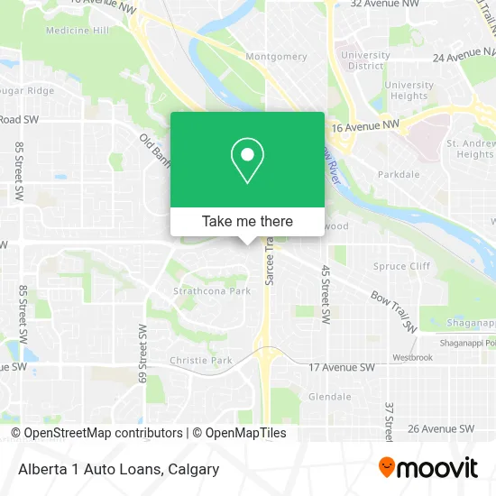 Alberta 1 Auto Loans map