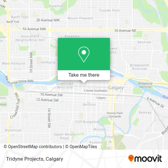Tridyne Projects map
