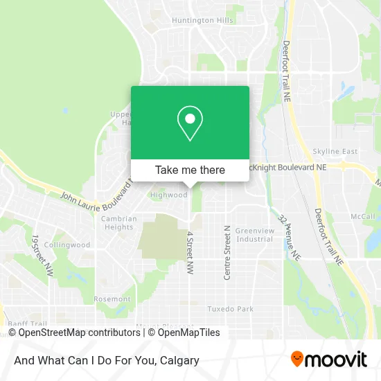 And What Can I Do For You map